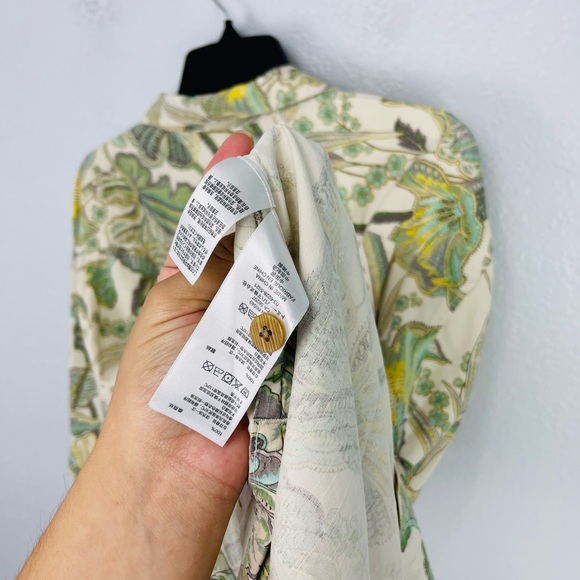 Tommy Bahama Men’s Hawaiian Green Tropical Floral Silk Button Down Shirt XXL - Picture 7 of 8